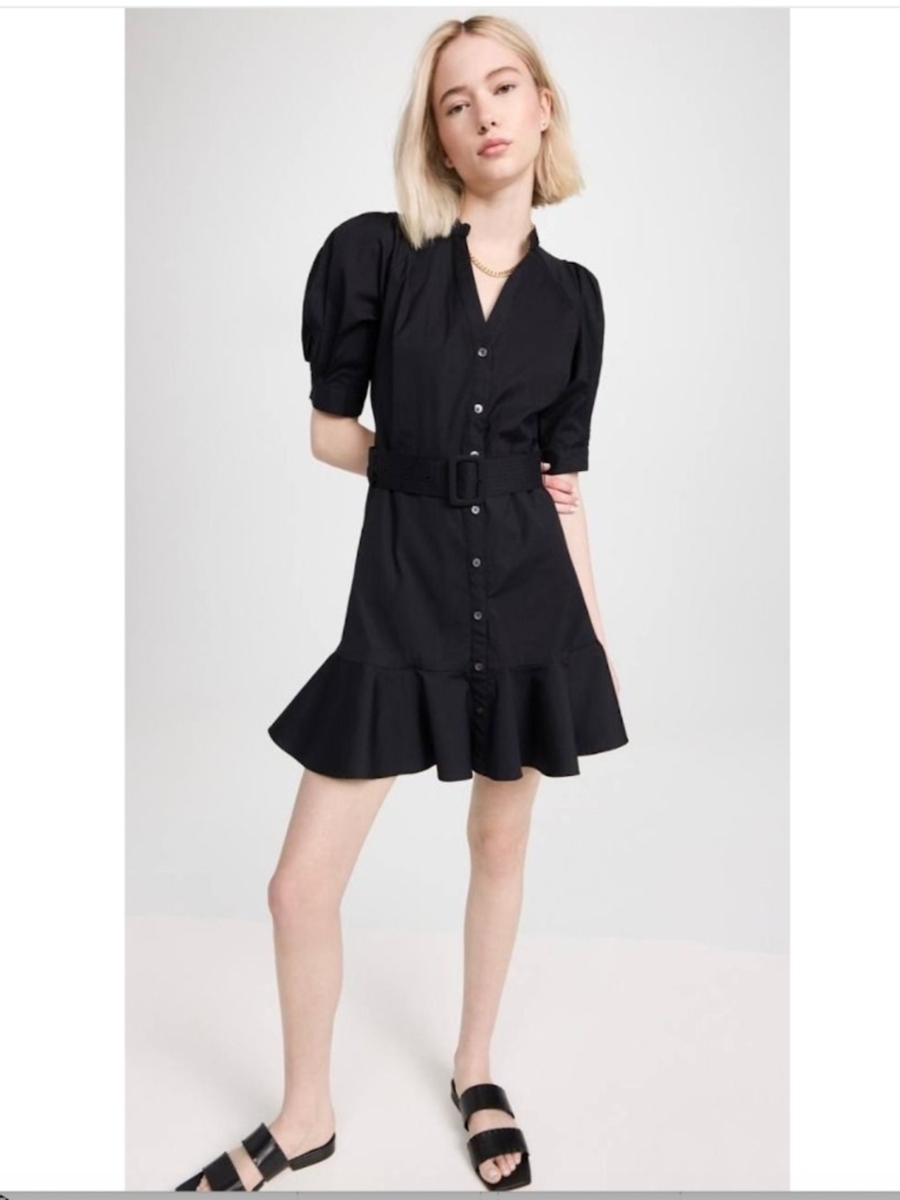 $448 VERONICA BEARD "Molly" Shirt Dress in Stretch Cotton EUC/sz 4 - Picture 6 of 16